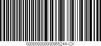 Código de barras (EAN, GTIN, SKU, ISBN): '000000000000955244-CX'