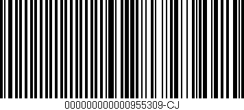 Código de barras (EAN, GTIN, SKU, ISBN): '000000000000955309-CJ'