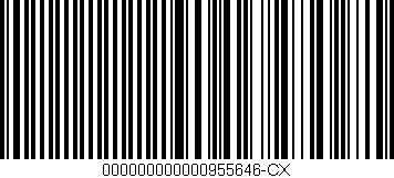 Código de barras (EAN, GTIN, SKU, ISBN): '000000000000955646-CX'