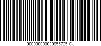 Código de barras (EAN, GTIN, SKU, ISBN): '000000000000955725-CJ'