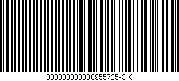 Código de barras (EAN, GTIN, SKU, ISBN): '000000000000955725-CX'