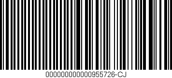 Código de barras (EAN, GTIN, SKU, ISBN): '000000000000955726-CJ'