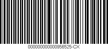 Código de barras (EAN, GTIN, SKU, ISBN): '000000000000956525-CX'