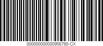 Código de barras (EAN, GTIN, SKU, ISBN): '000000000000956780-CX'