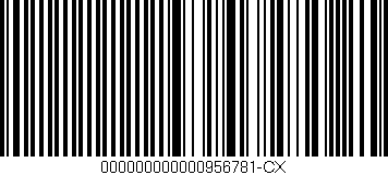 Código de barras (EAN, GTIN, SKU, ISBN): '000000000000956781-CX'