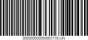 Código de barras (EAN, GTIN, SKU, ISBN): '000000000000957118-UN'