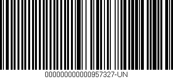 Código de barras (EAN, GTIN, SKU, ISBN): '000000000000957327-UN'