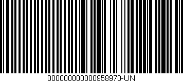 Código de barras (EAN, GTIN, SKU, ISBN): '000000000000958970-UN'