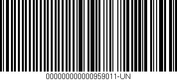 Código de barras (EAN, GTIN, SKU, ISBN): '000000000000959011-UN'