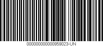 Código de barras (EAN, GTIN, SKU, ISBN): '000000000000959023-UN'