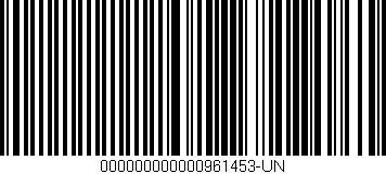 Código de barras (EAN, GTIN, SKU, ISBN): '000000000000961453-UN'