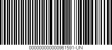 Código de barras (EAN, GTIN, SKU, ISBN): '000000000000961591-UN'