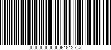 Código de barras (EAN, GTIN, SKU, ISBN): '000000000000961813-CX'