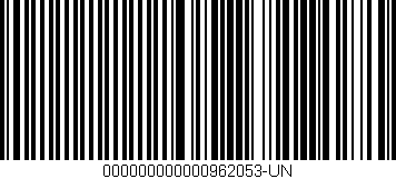 Código de barras (EAN, GTIN, SKU, ISBN): '000000000000962053-UN'
