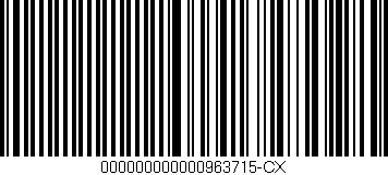 Código de barras (EAN, GTIN, SKU, ISBN): '000000000000963715-CX'
