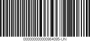 Código de barras (EAN, GTIN, SKU, ISBN): '000000000000964095-UN'