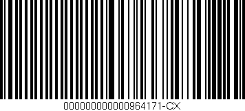 Código de barras (EAN, GTIN, SKU, ISBN): '000000000000964171-CX'