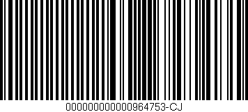 Código de barras (EAN, GTIN, SKU, ISBN): '000000000000964753-CJ'