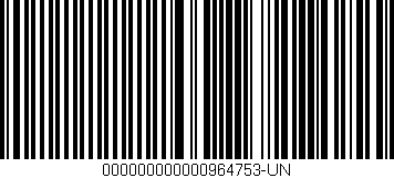 Código de barras (EAN, GTIN, SKU, ISBN): '000000000000964753-UN'