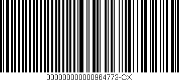 Código de barras (EAN, GTIN, SKU, ISBN): '000000000000964773-CX'