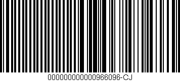 Código de barras (EAN, GTIN, SKU, ISBN): '000000000000966096-CJ'