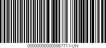 Código de barras (EAN, GTIN, SKU, ISBN): '000000000000967711-UN'