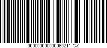 Código de barras (EAN, GTIN, SKU, ISBN): '000000000000968211-CX'
