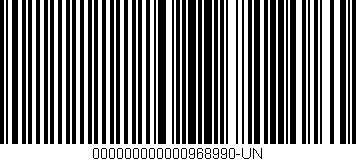 Código de barras (EAN, GTIN, SKU, ISBN): '000000000000968990-UN'