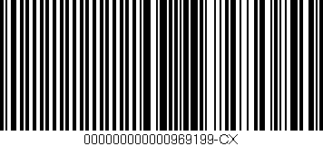 Código de barras (EAN, GTIN, SKU, ISBN): '000000000000969199-CX'