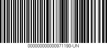 Código de barras (EAN, GTIN, SKU, ISBN): '000000000000971190-UN'