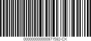 Código de barras (EAN, GTIN, SKU, ISBN): '000000000000971592-CX'