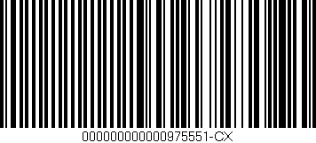 Código de barras (EAN, GTIN, SKU, ISBN): '000000000000975551-CX'