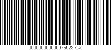 Código de barras (EAN, GTIN, SKU, ISBN): '000000000000975923-CX'