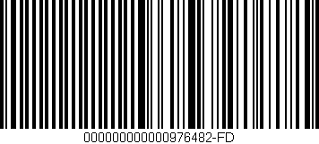 Código de barras (EAN, GTIN, SKU, ISBN): '000000000000976482-FD'