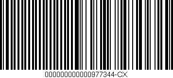 Código de barras (EAN, GTIN, SKU, ISBN): '000000000000977344-CX'