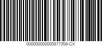 Código de barras (EAN, GTIN, SKU, ISBN): '000000000000977358-CX'