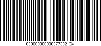 Código de barras (EAN, GTIN, SKU, ISBN): '000000000000977392-CX'
