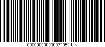 Código de barras (EAN, GTIN, SKU, ISBN): '000000000000977953-UN'