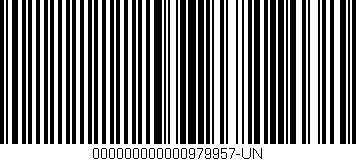 Código de barras (EAN, GTIN, SKU, ISBN): '000000000000979957-UN'