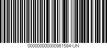 Código de barras (EAN, GTIN, SKU, ISBN): '000000000000981594-UN'
