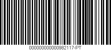 Código de barras (EAN, GTIN, SKU, ISBN): '000000000000982117-PT'