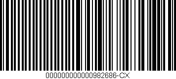 Código de barras (EAN, GTIN, SKU, ISBN): '000000000000982686-CX'