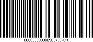 Código de barras (EAN, GTIN, SKU, ISBN): '000000000000983480-CX'