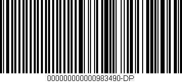 Código de barras (EAN, GTIN, SKU, ISBN): '000000000000983490-DP'
