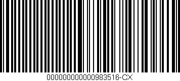 Código de barras (EAN, GTIN, SKU, ISBN): '000000000000983516-CX'