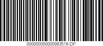 Código de barras (EAN, GTIN, SKU, ISBN): '000000000000983516-DP'
