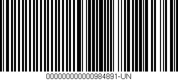 Código de barras (EAN, GTIN, SKU, ISBN): '000000000000984891-UN'