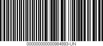 Código de barras (EAN, GTIN, SKU, ISBN): '000000000000984893-UN'