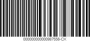 Código de barras (EAN, GTIN, SKU, ISBN): '000000000000987556-CX'