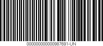 Código de barras (EAN, GTIN, SKU, ISBN): '000000000000987691-UN'
